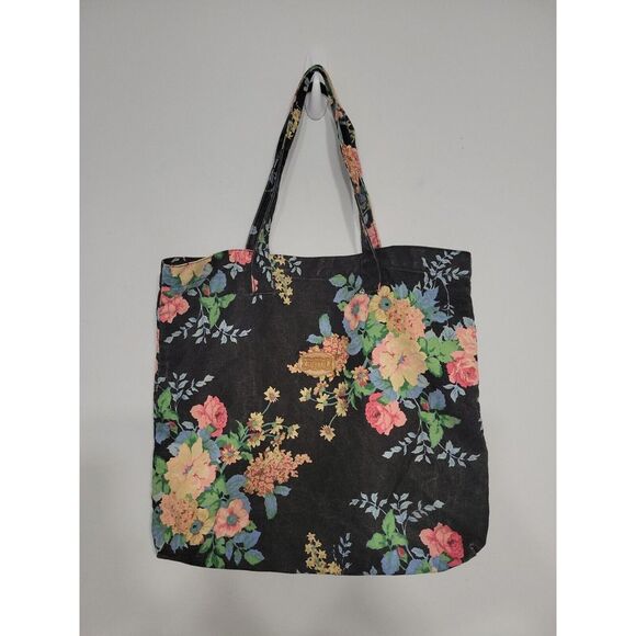 Gitano Blackwash Tote Floral Large‎ Canvas - Picture 1 of 5